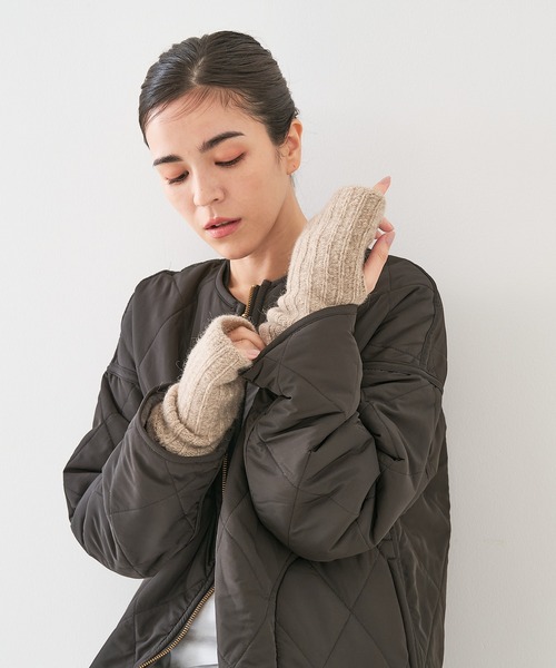 collex(コレックス)の「メリノウール アルパカ 2WAY フィンガーレスグローブ 手袋(手袋・レディース・ブラウン系その他/グリーン系その他/グレイッシュブルー・フリー)」の13枚目の写真