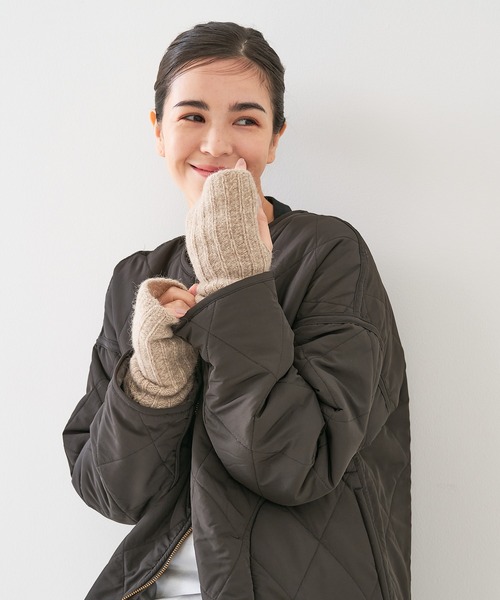 collex(コレックス)の「メリノウール アルパカ 2WAY フィンガーレスグローブ 手袋(手袋・レディース・ブラウン系その他/グリーン系その他/グレイッシュブルー・フリー)」の14枚目の写真