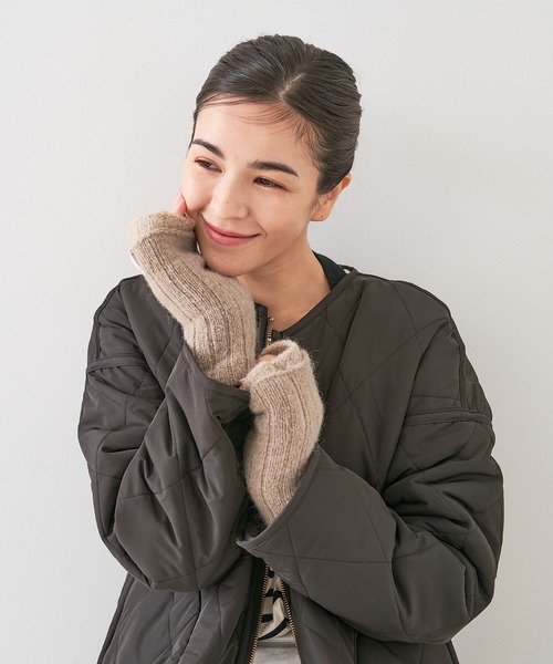 collex(コレックス)の「メリノウール アルパカ 2WAY フィンガーレスグローブ 手袋(手袋・レディース・ブラウン系その他/グリーン系その他/グレイッシュブルー・フリー)」の15枚目の写真