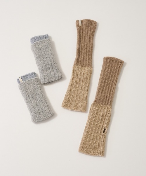collex(コレックス)の「メリノウール アルパカ 2WAY フィンガーレスグローブ 手袋(手袋・レディース・ブラウン系その他/グリーン系その他/グレイッシュブルー・フリー)」の19枚目の写真