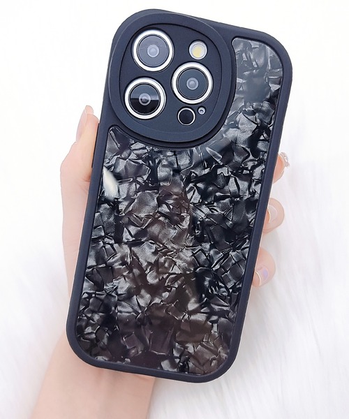 セール】シェル風カラーソフトラウンドiPhoneケース