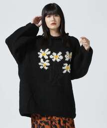 niche. | MacMahon Knitting Mills /マクマホンニッティングミルズ Roll Neck Knit-5 Flower(ニット/セーター)
