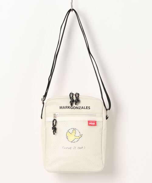 (What it isNt)ART BY MARKGONZALES(ワットイットイズント)の「【(What it isNt)ART BY MARKGONZALES / (ワットイットイズント) アートバイ マークゴンザレス 】 メッシュポケット 縦型 ショルダーバッグ(ショルダーバッグ・メンズ・グレー/オフホワイト/ブラック/ブラック系その他・FREE)」の9枚目の写真