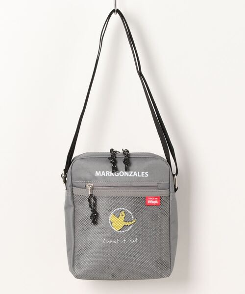 (What it isNt)ART BY MARKGONZALES(ワットイットイズント)の「【(What it isNt)ART BY MARKGONZALES / (ワットイットイズント) アートバイ マークゴンザレス 】 メッシュポケット 縦型 ショルダーバッグ(ショルダーバッグ・メンズ・グレー/オフホワイト/ブラック/ブラック系その他・FREE)」の12枚目の写真