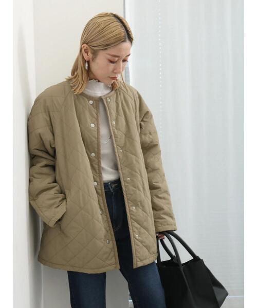 Samansa Mos2 blue（サマンサモスモスブルー）の「フリル衿ニットプルオーバー（ニット/セーター・レディース・キナリ/シルバーグレー/ブラック・F）」の21枚目の写真