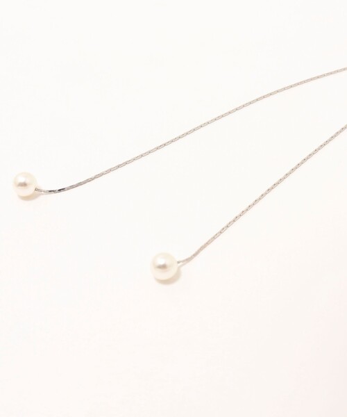 NOLLEY’S Sophi（ノーリーズソフィ）の「スキップパールスライドフリーネックレス（ネックレス・レディース・シルバー/ゴールド・FREE）」の4枚目の写真