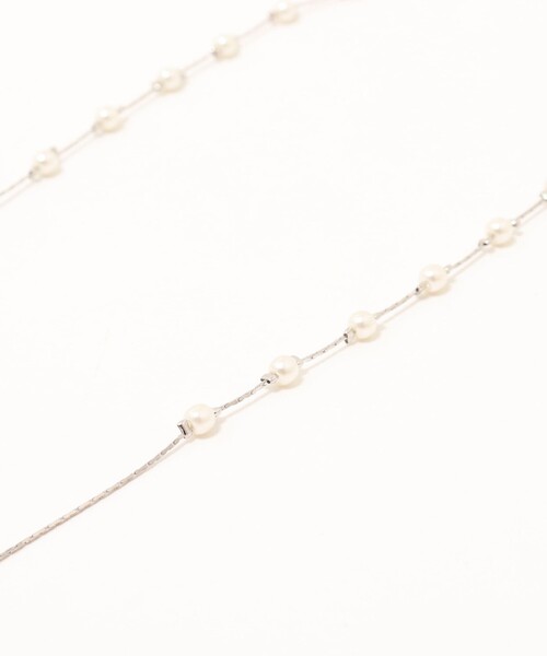 NOLLEY’S Sophi（ノーリーズソフィ）の「スキップパールスライドフリーネックレス（ネックレス・レディース・シルバー/ゴールド・FREE）」の6枚目の写真
