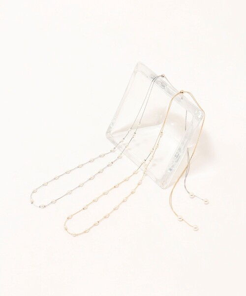 NOLLEY’S Sophi（ノーリーズソフィ）の「スキップパールスライドフリーネックレス（ネックレス・レディース・シルバー/ゴールド・FREE）」の7枚目の写真