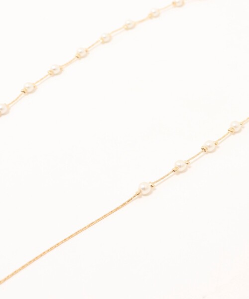 NOLLEY’S Sophi（ノーリーズソフィ）の「スキップパールスライドフリーネックレス（ネックレス・レディース・シルバー/ゴールド・FREE）」の10枚目の写真