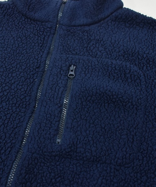 L.L.Bean(エルエルビーン)の「【ヴィンテージ古着】L.L.Bean / エルエルビーン フルジップ ボアジャケット(ブルゾン・メンズ・ネイビー・LARGE)」の4枚目の写真