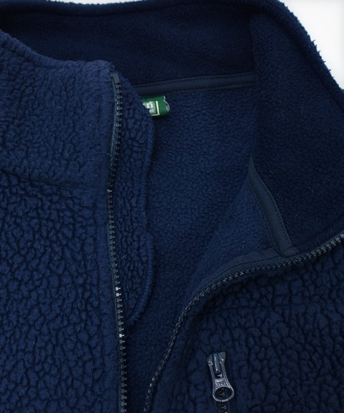 L.L.Bean(エルエルビーン)の「【ヴィンテージ古着】L.L.Bean / エルエルビーン フルジップ ボアジャケット(ブルゾン・メンズ・ネイビー・LARGE)」の6枚目の写真