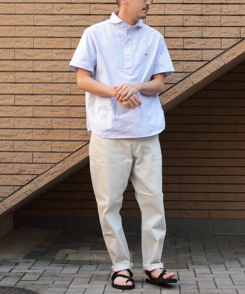 DANTON ダントン ラウンドカラープルオーバーシャツ ショートスリーブ 半袖 DANTON/ダントン] ラウンドカラー プルオーバー ショート