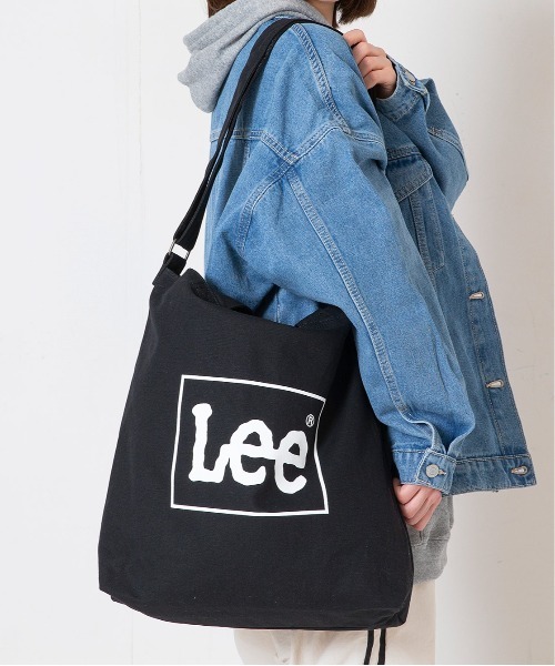 Lee(リー)の「【Lee/リー】 【B4サイズ・大容量】キャンバス 2WAY ショルダーバッグ トートバッグ 通勤・通学・マザーズバッグ(トートバッグ・レディース・グレー/ブラック/ブルー/ネイビー/オフホワイト・FREE)」の3枚目の写真