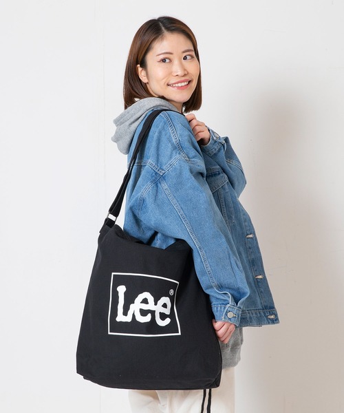 Lee(リー)の「【Lee/リー】 【B4サイズ・大容量】キャンバス 2WAY ショルダーバッグ トートバッグ 通勤・通学・マザーズバッグ(トートバッグ・レディース・グレー/ブラック/ブルー/ネイビー/オフホワイト・FREE)」の12枚目の写真