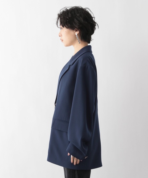 RAGEBLUE（レイジブルー）の「オーバーテーラードジャケット/紺ブレザー（テーラードジャケット・レディース・ベージュ/ネイビー・FREE）」の10枚目の写真