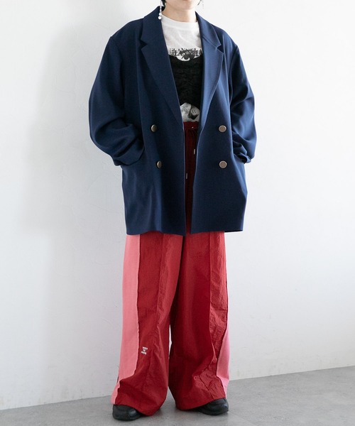 RAGEBLUE（レイジブルー）の「オーバーテーラードジャケット/紺ブレザー（テーラードジャケット・レディース・ベージュ/ネイビー・FREE）」の18枚目の写真