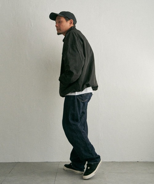 NO NEED（ノーニード）の「スタンドカラー 裾ドロストブルゾン（ブルゾン・メンズ・ベージュ/ホワイト/ブラック・L/M/LL）」の22枚目の写真