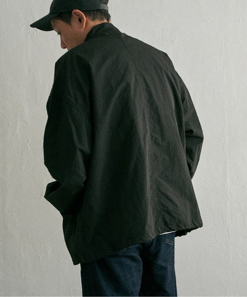 NO NEED（ノーニード）の「スタンドカラー 裾ドロストブルゾン（ブルゾン・メンズ・ベージュ/ホワイト/ブラック・L/M/LL）」の18枚目の写真