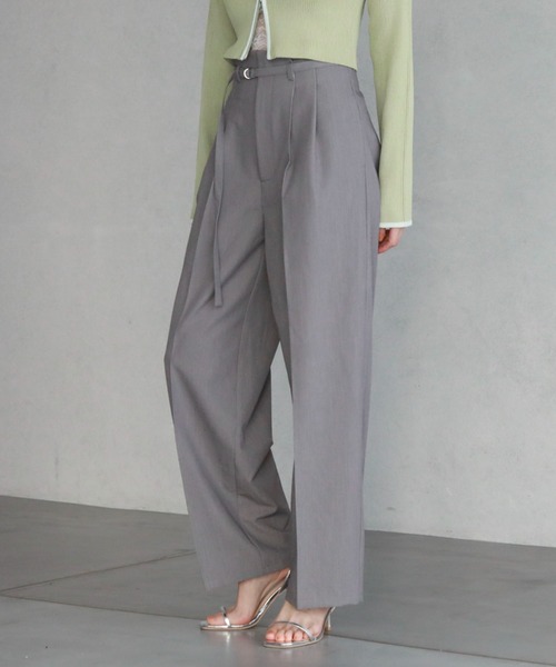 archives(アルシーヴ)の「ハイウエストタックスラックス(スラックス・レディース・グレー/ブラック/アイボリー・MEDIUM)」の15枚目の写真