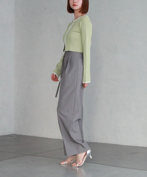 archives(アルシーヴ)の「ハイウエストタックスラックス(スラックス・レディース・グレー/ブラック/アイボリー・MEDIUM)」の11枚目の写真