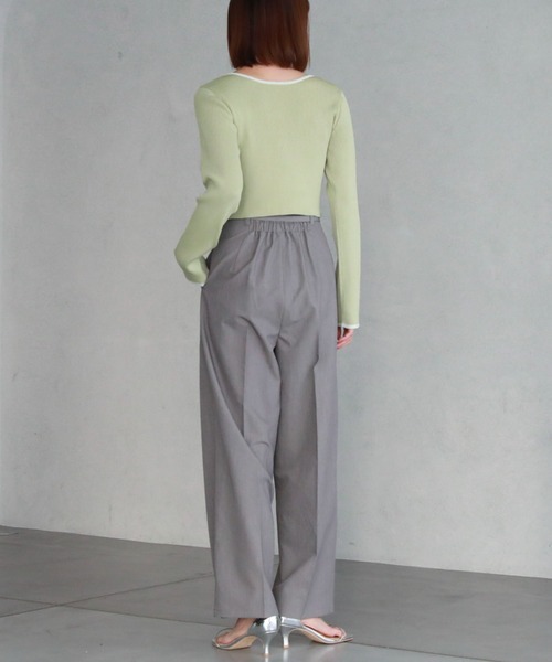 archives(アルシーヴ)の「ハイウエストタックスラックス(スラックス・レディース・グレー/ブラック/アイボリー・MEDIUM)」の12枚目の写真