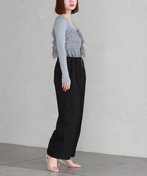 archives(アルシーヴ)の「ハイウエストタックスラックス(スラックス・レディース・グレー/ブラック/アイボリー・MEDIUM)」の22枚目の写真