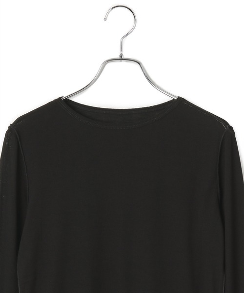 ADAM ET ROPE'(アダムエロペ)の「追撚シアーテレコプルオーバー(Tシャツ/カットソー・レディース・ホワイト/ブラック/ピンク/イエロー・FREE)」の14枚目の写真