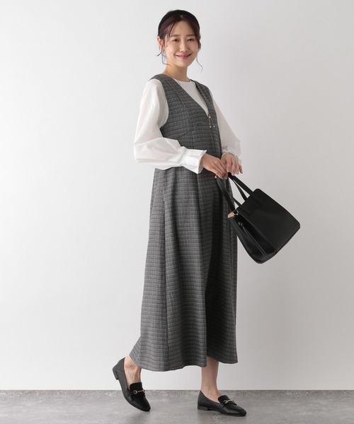 GLOBAL WORK(グローバルワーク)の「フハクスリーブ長袖プルオーバー/MATINEE LINE/994943(Tシャツ/カットソー・レディース・ブラック/ライトグレー/オフホワイト・MEDIUM/LARGE)」の9枚目の写真