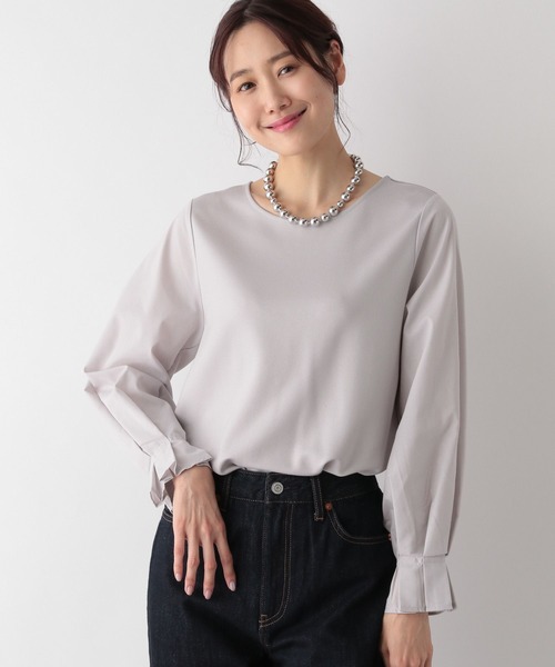 GLOBAL WORK(グローバルワーク)の「フハクスリーブ長袖プルオーバー/MATINEE LINE/994943(Tシャツ/カットソー・レディース・ブラック/ライトグレー/オフホワイト・MEDIUM/LARGE)」の22枚目の写真