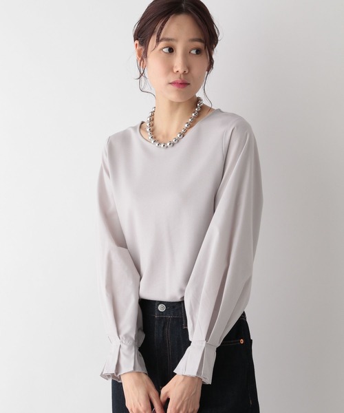 GLOBAL WORK(グローバルワーク)の「フハクスリーブ長袖プルオーバー/MATINEE LINE/994943(Tシャツ/カットソー・レディース・ブラック/ライトグレー/オフホワイト・MEDIUM/LARGE)」の21枚目の写真