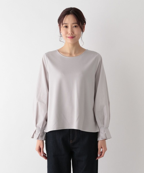 GLOBAL WORK(グローバルワーク)の「フハクスリーブ長袖プルオーバー/MATINEE LINE/994943(Tシャツ/カットソー・レディース・ブラック/ライトグレー/オフホワイト・MEDIUM/LARGE)」の20枚目の写真