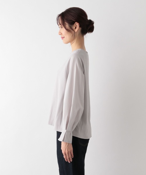 GLOBAL WORK(グローバルワーク)の「フハクスリーブ長袖プルオーバー/MATINEE LINE/994943(Tシャツ/カットソー・レディース・ブラック/ライトグレー/オフホワイト・MEDIUM/LARGE)」の19枚目の写真