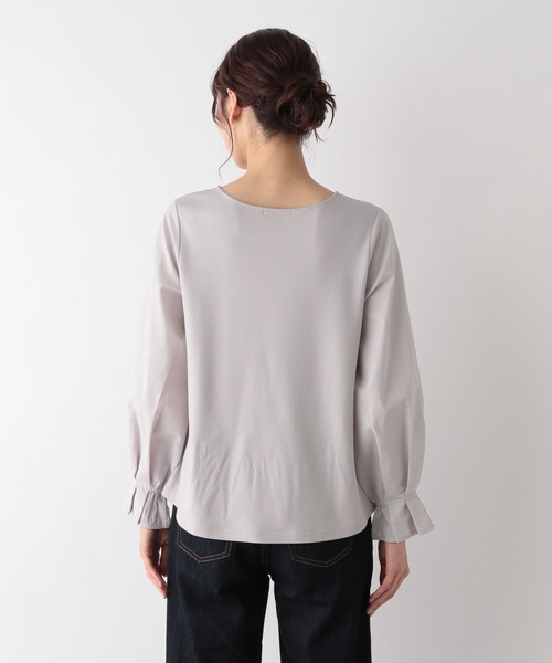 GLOBAL WORK(グローバルワーク)の「フハクスリーブ長袖プルオーバー/MATINEE LINE/994943(Tシャツ/カットソー・レディース・ブラック/ライトグレー/オフホワイト・MEDIUM/LARGE)」の18枚目の写真