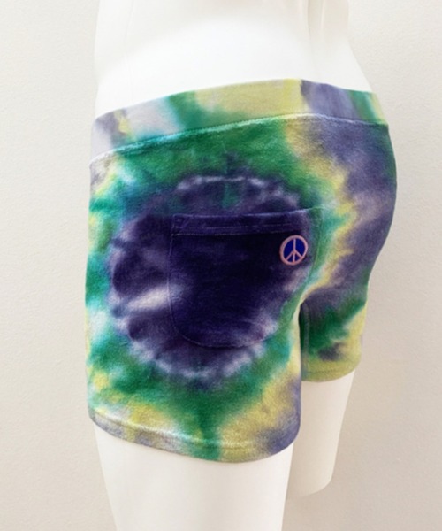 OVER THE TWELVE（オーバーザトゥウェルブ）の「OVER THE TWELVE/オーバー ザ トゥエルヴ/タイダイ染め（ボクサーパンツ・メンズ・ブラック/モスグリーン・M/L）」の4枚目の写真