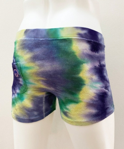OVER THE TWELVE（オーバーザトゥウェルブ）の「OVER THE TWELVE/オーバー ザ トゥエルヴ/タイダイ染め（ボクサーパンツ・メンズ・ブラック/モスグリーン・M/L）」の3枚目の写真