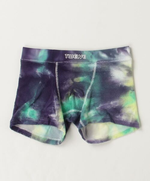OVER THE TWELVE（オーバーザトゥウェルブ）の「OVER THE TWELVE/オーバー ザ トゥエルヴ/タイダイ染め（ボクサーパンツ・メンズ・ブラック/モスグリーン・M/L）」の9枚目の写真