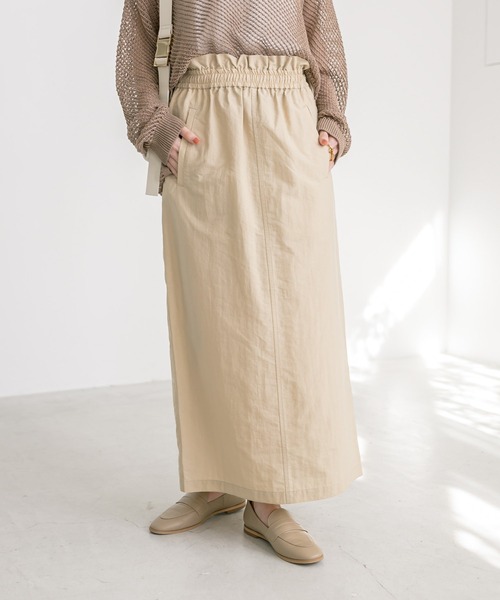 RIVE DROITE（リヴドロワ）の「セットアップ可能/ドロストワークスカート（スカート・レディース・カーキ/ベージュ・36/38）」の11枚目の写真