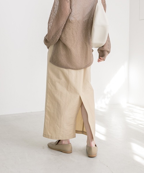 美品✨リヴドロワ24SSドロストワークスカートベージュ