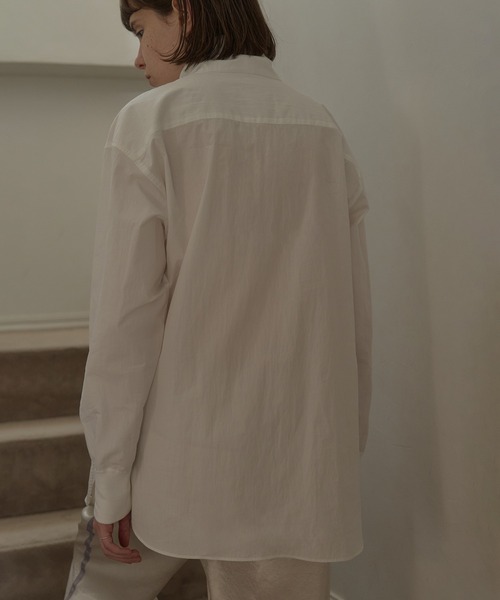 シャツ/ブラウス(半袖/袖なし) ENOF zip shirt MANOF（マノフ）の「H/N ZIP SHIRT（シャツ/ブラウス）」 - WEAR
