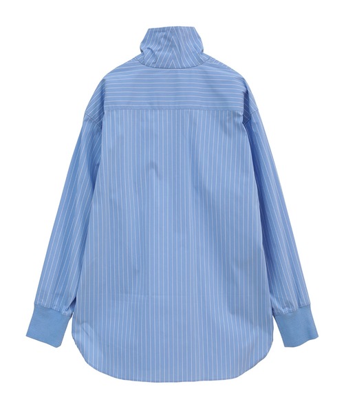MANOF◆長袖シャツ/FREE/ポリエステル/NVY/無地/87122-4122 24AW】MEN ペイズリープリント 長袖シャツ ネイビー 071444020