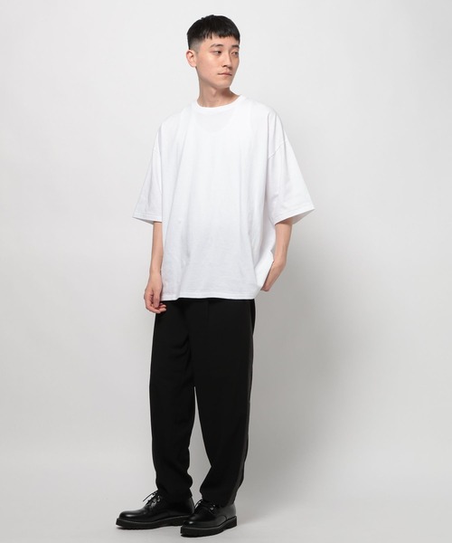 niko and...(ニコアンド)の「USAコットンショートスリーブTシャツ(Tシャツ/カットソー・メンズ・チャコール/ネイビー/ホワイト/ブラック/オフホワイト/ナチュラル・MEDIUM/LARGE)」の19枚目の写真