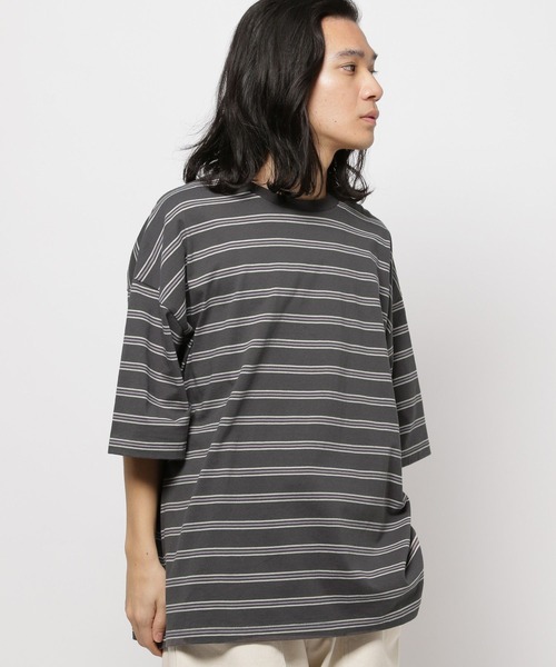 niko and...(ニコアンド)の「USAコットンショートスリーブTシャツ(Tシャツ/カットソー・メンズ・チャコール/ネイビー/ホワイト/ブラック/オフホワイト/ナチュラル・MEDIUM/LARGE)」の22枚目の写真