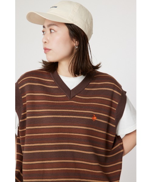 RODEO CROWNS WIDE BOWL(ロデオクラウンズワイドボウル)の「Kelly ルーズニットベスト(ベスト・レディース・ホワイト系その他/ブラウン系その他/ネイビー・FREE)」の11枚目の写真