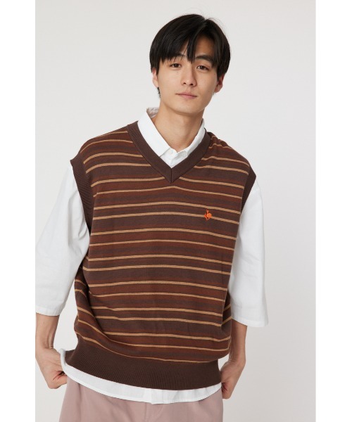 RODEO CROWNS WIDE BOWL(ロデオクラウンズワイドボウル)の「Kelly ルーズニットベスト(ベスト・レディース・ホワイト系その他/ブラウン系その他/ネイビー・FREE)」の15枚目の写真