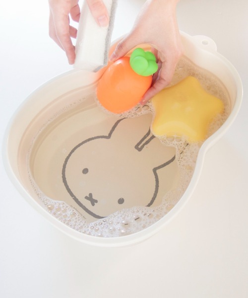 Paradise Picnic（パラダイスピクニック）の「【miffy】折り畳み桶（掃除グッズ・レディース・ホワイト・FREE）」の2枚目の写真