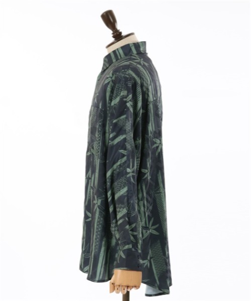 【セール】竹林プリントドルマン長袖シャツ（シャツ/ブラウス）｜AXES-X（アクシーズエックス）