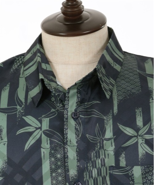 【セール】竹林プリントドルマン長袖シャツ（シャツ/ブラウス）｜AXES-X（アクシーズエックス）