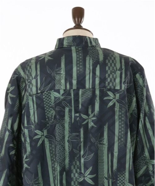 【セール】竹林プリントドルマン長袖シャツ（シャツ/ブラウス）｜AXES-X（アクシーズエックス）