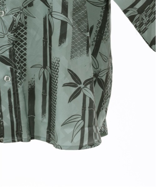 【セール】竹林プリントドルマン長袖シャツ（シャツ/ブラウス）｜AXES-X（アクシーズエックス）