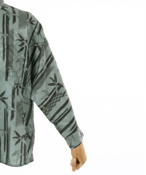 【セール】竹林プリントドルマン長袖シャツ（シャツ/ブラウス）｜AXES-X（アクシーズエックス）